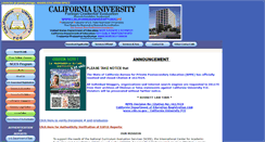 Desktop Screenshot of cauniversity.edu.cufce.org